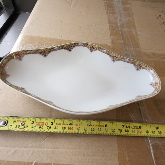ELITE WORKS LIMOGES FRENCH PORCELAIN SERVING DISH 1891-1914 ANTIQUE GUC "BIN C" - Picture 6 of 8